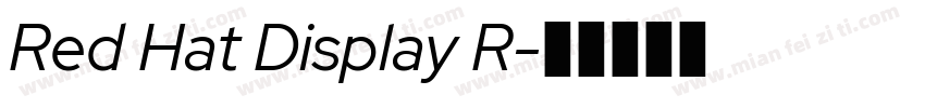Red Hat Display R字体转换